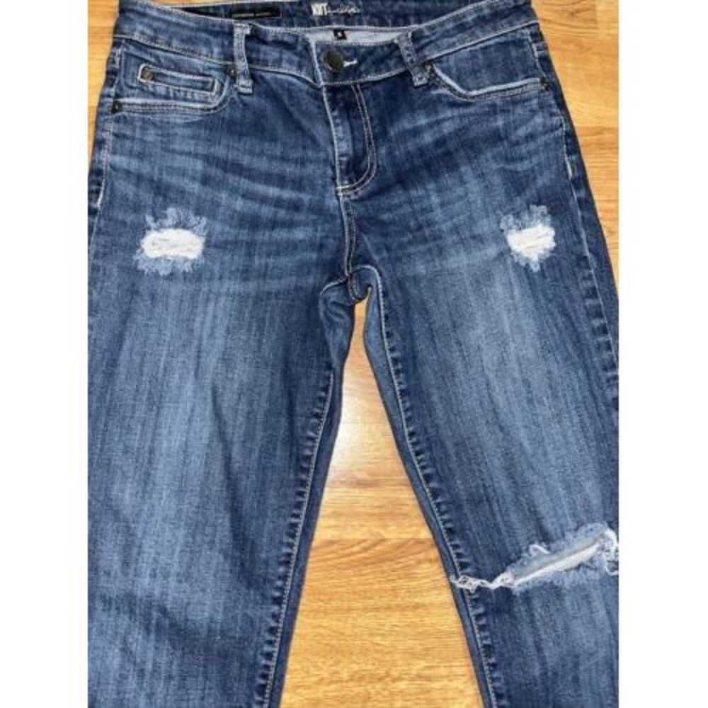 Kut From The Kloth Distressed Bohemian Catherine Boyfriend Jeans Size 6 - Picture 4 of 10